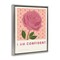 Stupell Industries Rose I Am Confident Affirmation Floating Frame, design by Courtney Haley